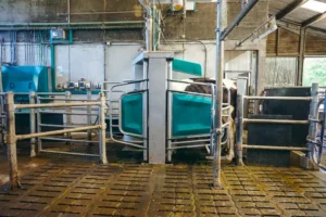 box vu depuis l'accès vache