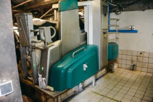 accès du robot entierement fermé assurant un accès propre